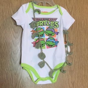 🌷NWT Flawed 3-6m Nickelodeon TMNT Baby Onesie🌷